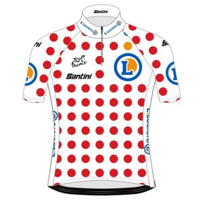 SANTINI POLKA DOT TDF KOM PRIKKET JERSEY BRN