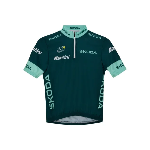 Santini Tour de France kort�rmet Gr�n cykeltr�je b�rn